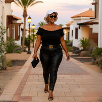 Longline Off-Shoulder Bardot Top / T-Shirt