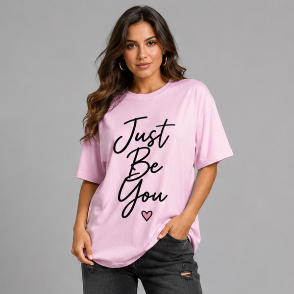 Long T-shirt with Just Be You Logo