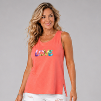 Sleeveless  “LOVE” Logo Cut-Side Vest