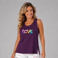 Sleeveless  “LOVE” Logo Cut-Side Vest