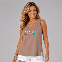 Sleeveless  “LOVE” Logo Cut-Side Vest