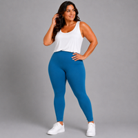 High Waisted Plain Leggings