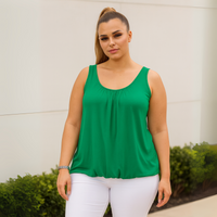 Sleeveless Elasticated Hem Vest Top