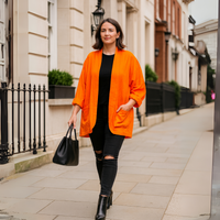 Open Front Loose Fitting Jacket