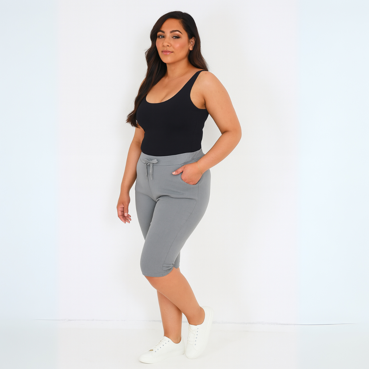 3/4 Capri Pants Super Stretchy Magic Trousers