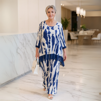 Splash Effect Two-Piece Outfit Set