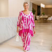 Splash Effect Two-Piece Outfit Set