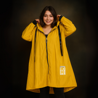 A-Line Dipped Hem Rain Mac