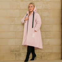 A-Line Dipped Hem Rain Mac