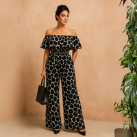 Bardot Wide Leg Jumpsuit With Pockets