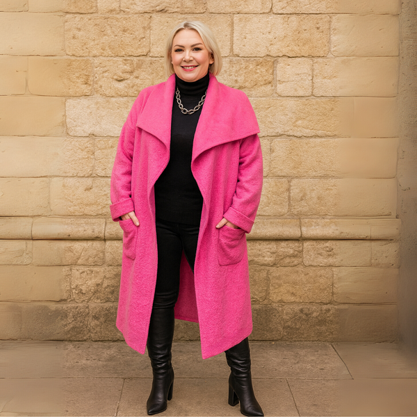 Bouclé Waterfall Duster Coat