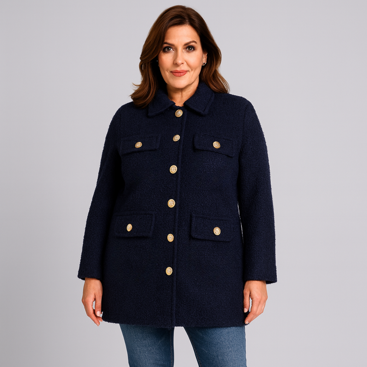 Bouclé Teddy Coat