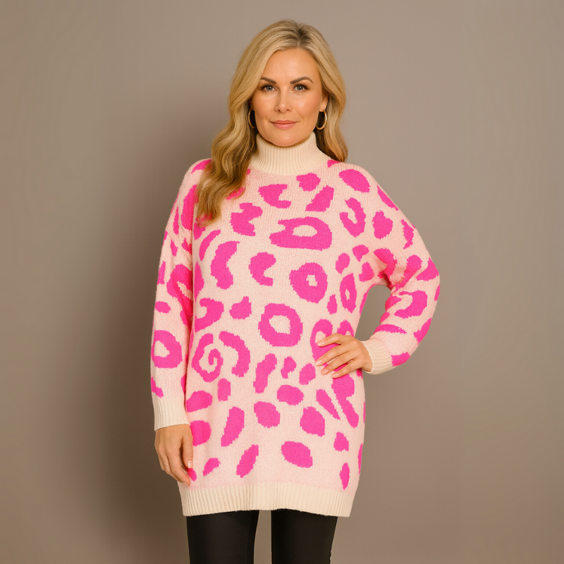 Turtle Neck Long Oversized Jumper