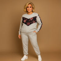 Flower V Panel Tracksuit / Lounge Suit