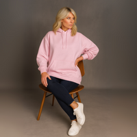Oversized Cotton Long Hoodie
