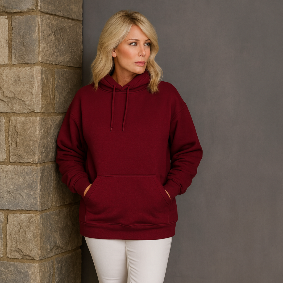 Oversized Cotton Long Hoodie