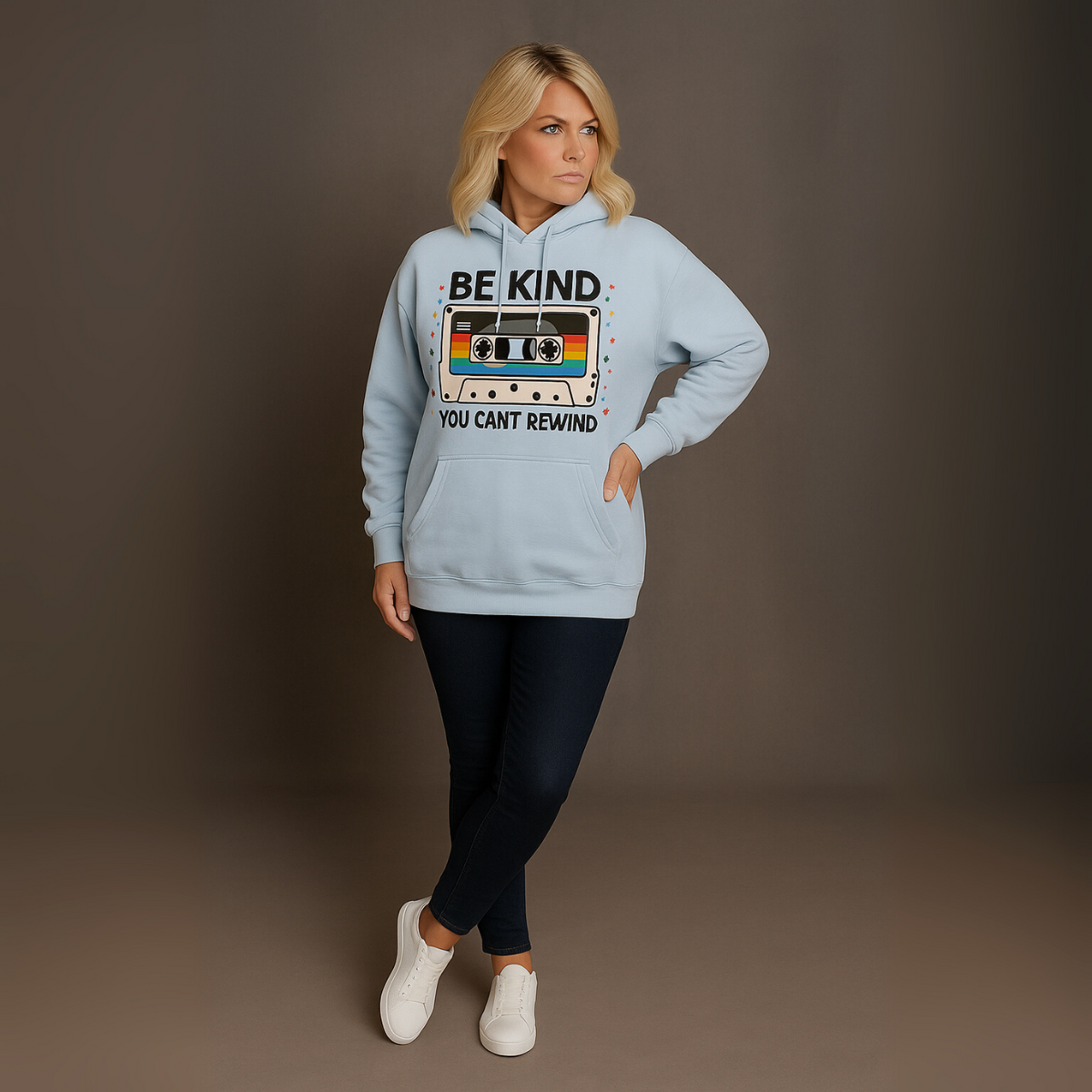 Oversized Be Kind Cotton Long Hoodie