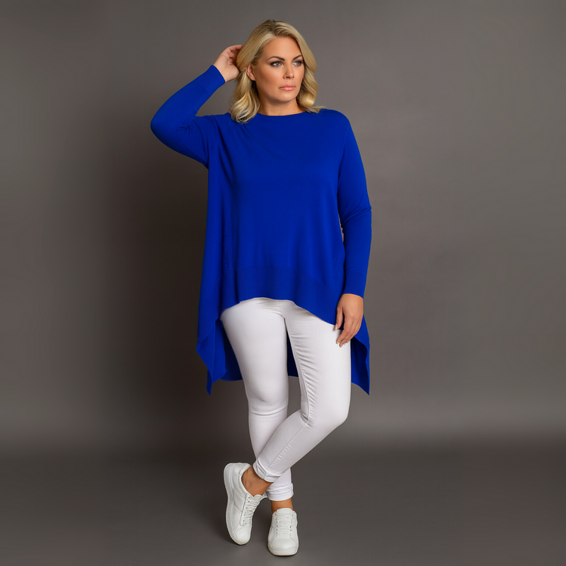 Soft Knit Hanky Hem Jumper