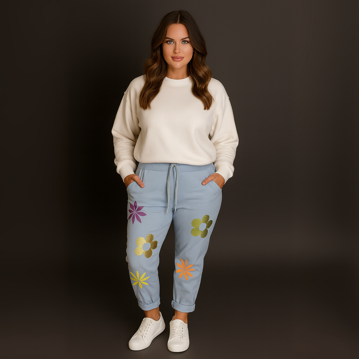 Sparkly Flower Magic Trousers Jeans
