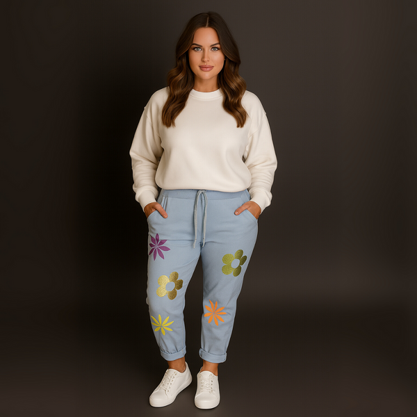Sparkly Flower Magic Trousers Jeans