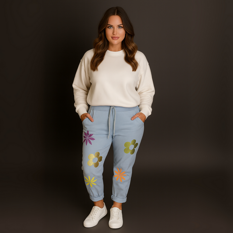 Sparkly Flower Magic Trousers Jeans