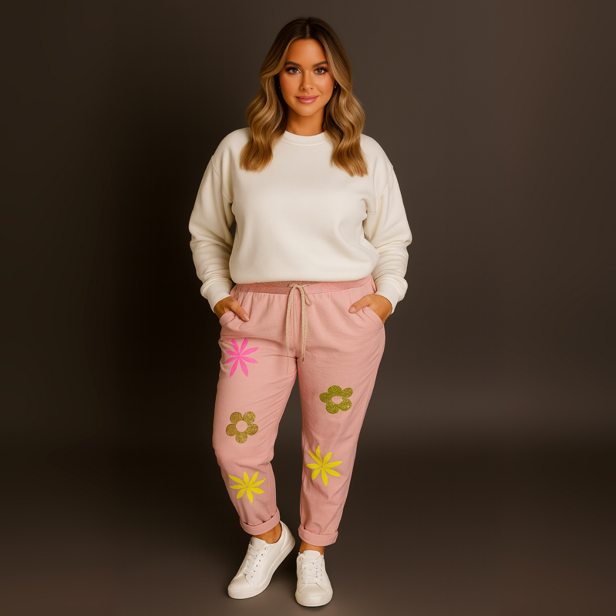 Sparkly Flower Magic Trousers Jeans