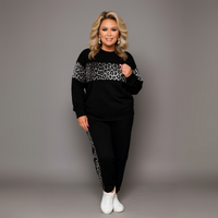 Tracksuit with Leopard Panels