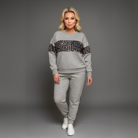 Tracksuit with Leopard Panels