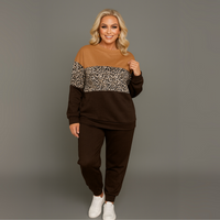 Tracksuit with Leopard Panels