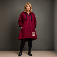 A-Line Dipped Hem Rain Mac
