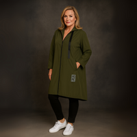 A-Line Dipped Hem Rain Mac