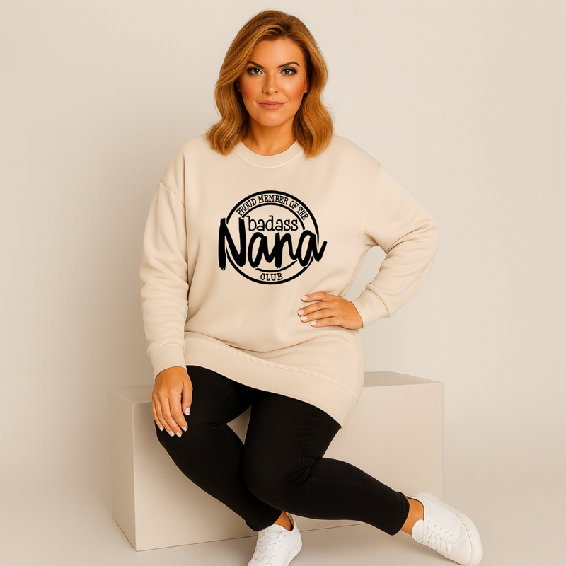 Member of The Bad Ass Nana Club Long Sweatshirt