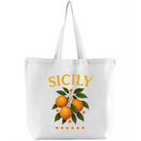 Organic Cotton sicily Large Shopper Bag