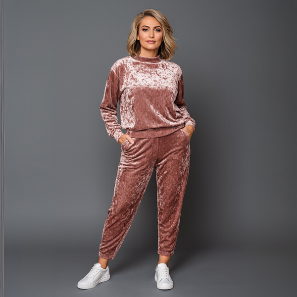 Luxurious Crushed Velvet Tracksuit