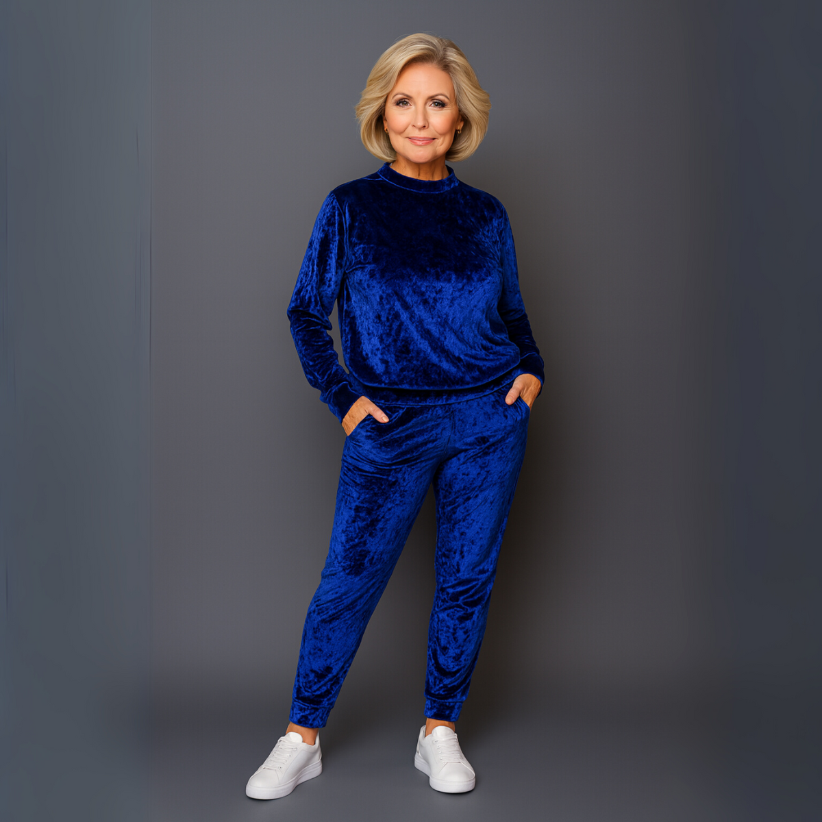 Luxurious Crushed Velvet Tracksuit