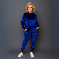 Luxurious Crushed Velvet Tracksuit