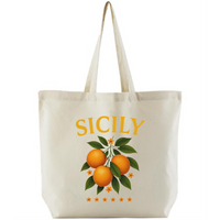 Organic Cotton sicily Large Shopper Bag