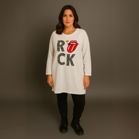 Rock Long Length Top with Side Pockets