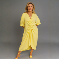 Knot Front V-Neck Dress