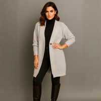 Single Button Knitted Cardigan