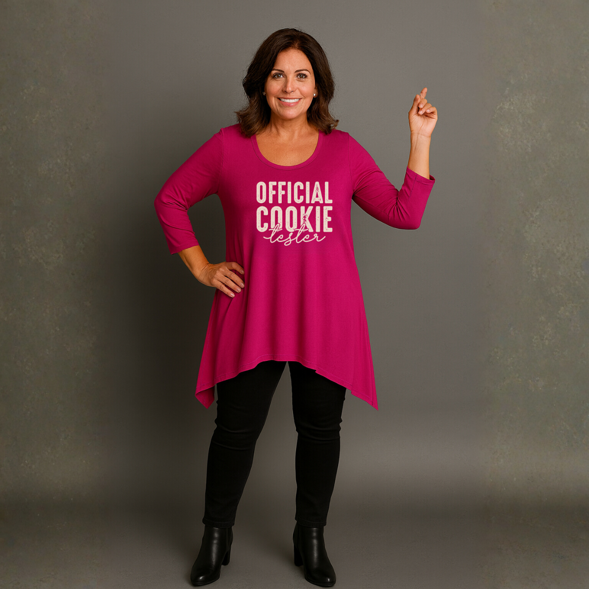 Official Cookie Tester Hanky Hem Swing Top