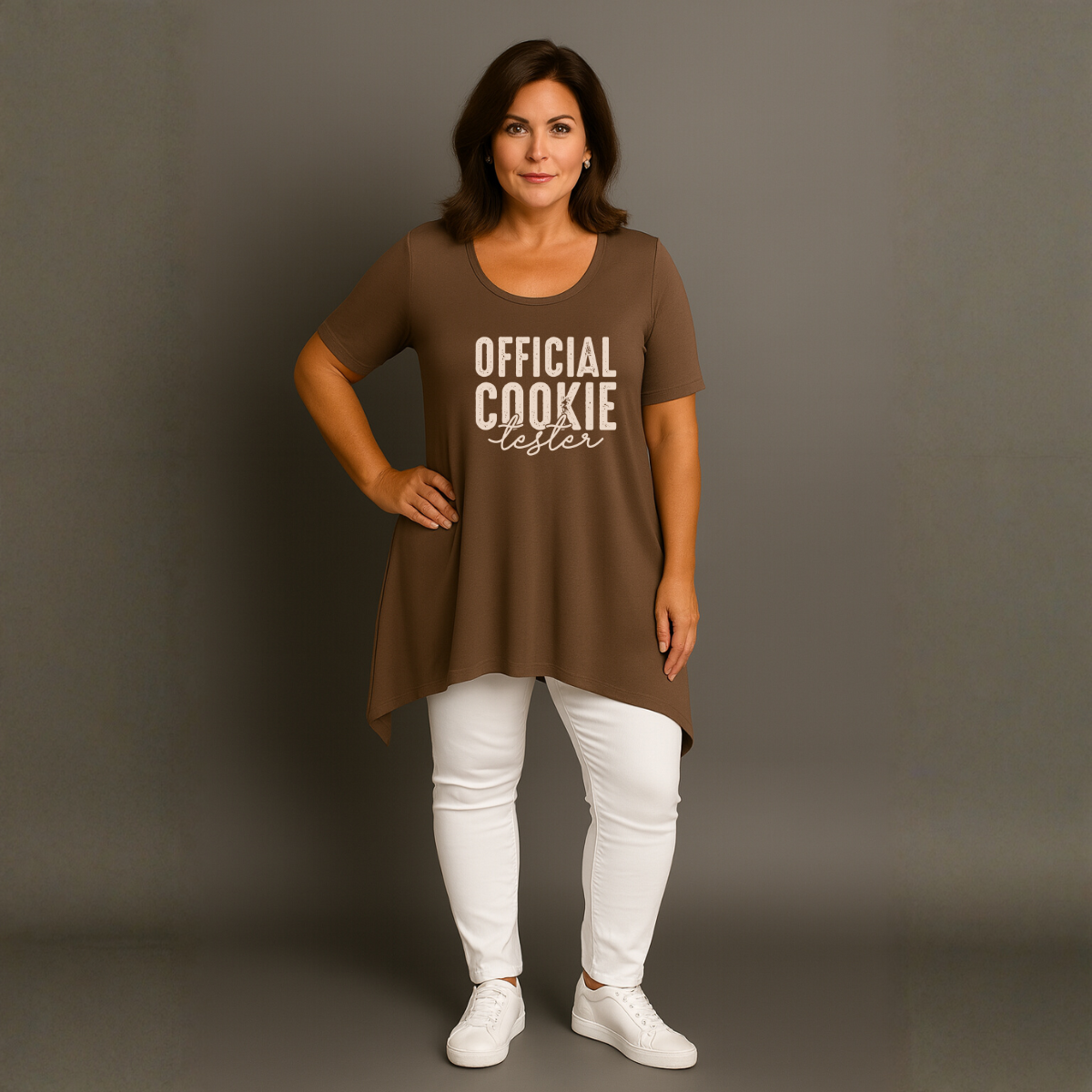 Official Cookie Tester Hanky Hem Swing Top