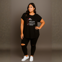 Naughty / Nice / Insufficient Evidence Christmas T-shirt