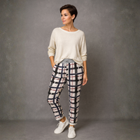 Brush Stroke Joggers with Pockets