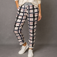 Brush Stroke Joggers with Pockets