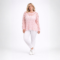 Luxury Scallop Hem Jumper with Holes