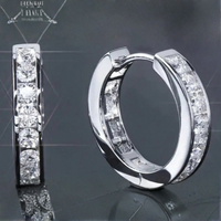 Sparkly Diamante Hoop Earrings
