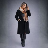 Soft Luxury Feel Orange & Rust Scarf with Fringe Edging