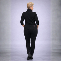 Straight Leg High Waist Stretch Jeans