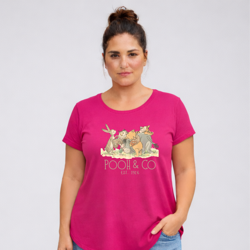 Soft Toy Dipped Hem T-shirt with Roll Cap Sleeves